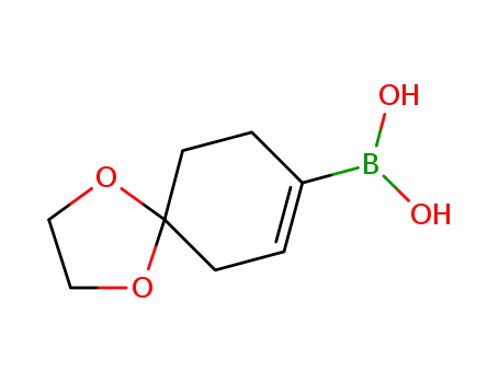Molecular Structure of 850567-90-7 (1,4-DIOXA-SPIRO[4,5]DEC-7-EN-8-BORONIC ACID)