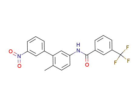 Molecular Structure of 1036376-84-7 (N-(6-methyl-3'-nitrobiphenyl-3-yl)-3-(trifluoromethyl)benzamide)