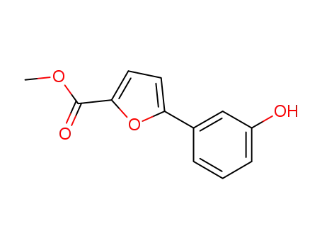 Molecular Structure of 834884-73-0 (METHYL 5-(3-HYDROXYPHENYL)FURAN-2-CARBO&)