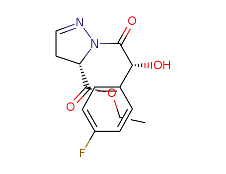 ethyl (S)-1-((R)-2-(4-fluorophenyl)-2-hydroxyacetyl)-4,5-dihydro-1H-pyrazole-5-carboxylate