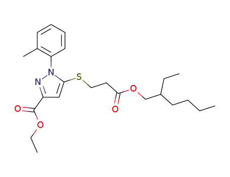 ethyl 5-({3-[(2-ethylhexyl)oxy]-3-oxopropyl}thio)-1-(2-methylphenyl)-1H-pyrazole-3-carboxylate
