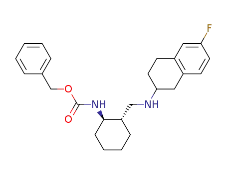 benzyl ((1R,2S)-2-{[((2RS)-6-fluoro-1,2,3,4-tetrahydronaphthalen-2-yl)amino]methyl}cyclohexyl)carbamate