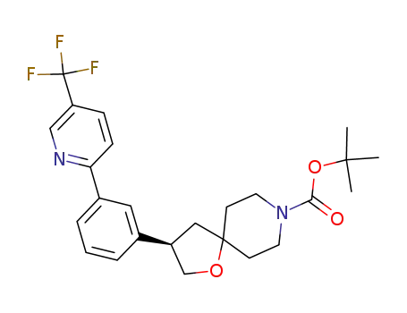 tert-butyl (3R)-3-(3-[5-(trifluoromethyl)pyridin-2-yl]phenyl)-1-oxa-8-azaspiro[4.5]decane-8-carboxylate