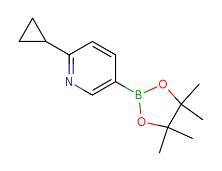 2-Cyclopropyl-5-(4,4,5,5-tetramethyl-1,3,2-dioxaborolan-2-yl)pyridine