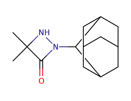 Molecular Structure of 1224513-21-6 (2-(adamantan-2-yl)-4,4-dimethyl-1,2-diazetidin-3-one)