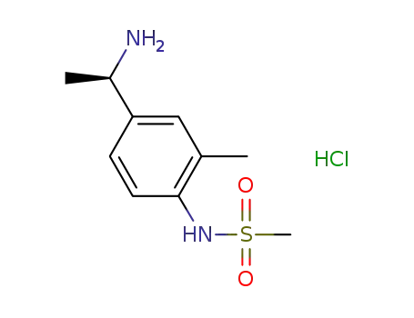 N-{4-[(1R)-1-aminoethyl]-2-methylphenyl}methanesulfonamide hydrochloride
