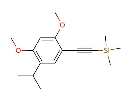 ((5-isopropyl-2,4-dimethoxyphenyl)ethynyl)trimethylsilane