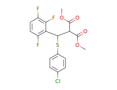 2-[(4-chloro-phenylsulfanyl)-(2,3,6-trifluoro-phenyl)-methyl]-malonic acid dimethyl ester