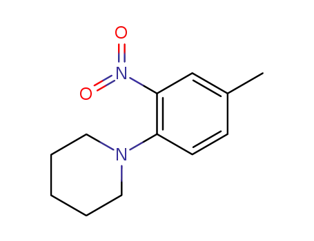 Molecular Structure of 32117-01-4 (Piperidine, 1-(4-methyl-2-nitrophenyl)-)