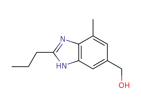 Molecular Structure of 1092951-05-7 (6-hydroxymethyl-4-methyl-2-propyl-1H-benzimidazole)