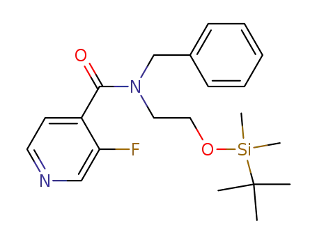 N-benzyl-N-(2-{[tert-butyl(dimethyl)silyl]oxy}ethyl)-3-fluoroisonicotinamide