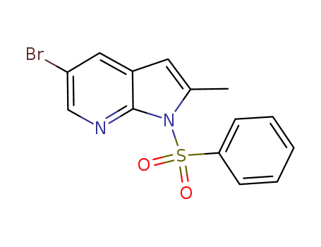 5-Bromo-2-methyl-1-(phenylsulfonyl)-1H-pyrrolo[2,3-b]pyridine