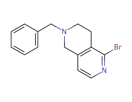 Molecular Structure of 601514-63-0 (2-benzyl-5-bromo-1,2,3,4-tetrahydro-2,6-naphthyridine)