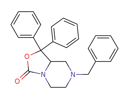Molecular Structure of 847555-98-0 (3H-Oxazolo[3,4-a]pyrazin-3-one,
hexahydro-1,1-diphenyl-7-(phenylmethyl)-)