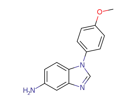 Molecular Structure of 7104-61-2 (1-(4-methoxyphenyl)-5-aminobenzimidazole)