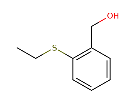 Molecular Structure of 37527-69-8 (Benzenemethanol, 2-(ethylthio)-)