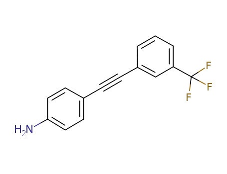 Molecular Structure of 869578-08-5 (C<sub>15</sub>H<sub>10</sub>F<sub>3</sub>N)