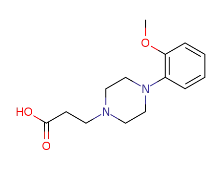 Molecular Structure of 732298-45-2 (3-[4-(2-METHOXY-PHENYL)-PIPERAZIN-1-YL]-PROPIONIC ACID)