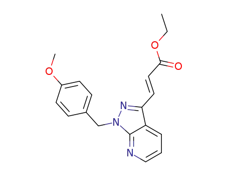 (E)-3-[1-(4-methoxy-benzyl)-1H-pyrazolo[3,4-b] pyridin-3-yl]-acrylic acid ethyl ester