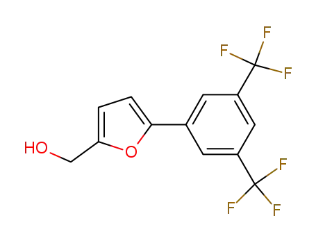 Molecular Structure of 424803-19-0 ([5-[3,5-DI(TRIFLUOROMETHYL)PHENYL]-2-FURYL]METHANOL)
