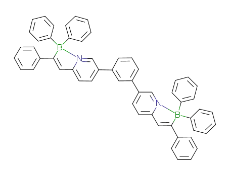 Molecular Structure of 1160604-69-2 (1,3-bis[5-{(E)-2-(2-phenyl-2-diphenyl-borylethenyl)pyridyl}]benzene)