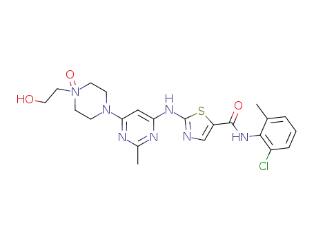 Molecular Structure of 910297-52-8 (Dasatinib N-Oxide)