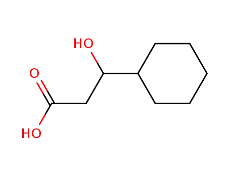 Molecular Structure of 4354-62-5 (Cyclohexanepropanoic acid,&acirc;-hydroxy- )