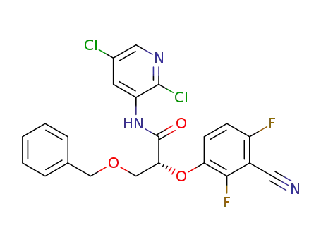 (R)-3-(benzyloxy)-2-(3-cyano-2,4-difluorophenoxy)-N-(2,5-dichloropyridin-3-yl)propanamide