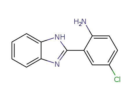 Molecular Structure of 10173-56-5 (2-(1H-benzimidazol-2-yl)-4-chloroaniline)
