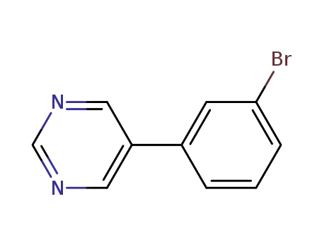 Molecular Structure of 847260-47-3 (Pyrimidine, 5-(3-bromophenyl)-)