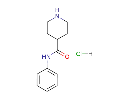 Molecular Structure of 73415-54-0 (N-PHENYL-4-PIPERIDINECARBOXAMIDE HYDROCHLORIDE)