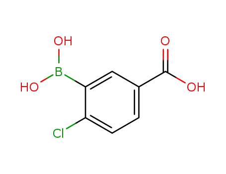 Molecular Structure of 913835-75-3 (5-CARBOXY-2-CHLOROBENZENEBORONIC ACID 98)