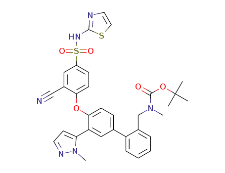 tert-Butyl-{[4'-{2-cyano-4-[(1,3-thiazol-2-ylamino)sulfonyl]phenoxy}-3'(1-methyl-1H-pyrazol-5-yl)biphenyl-2-yl]methyl}methylcarbamate