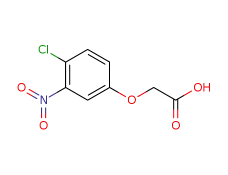 Molecular Structure of 89894-13-3 (Acetic acid, (4-chloro-3-nitrophenoxy)-)