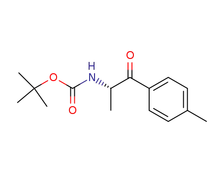 Carbamic acid, [(1S)-1-methyl-2-(4-methylphenyl)-2-oxoethyl]-,
1,1-dimethylethyl ester