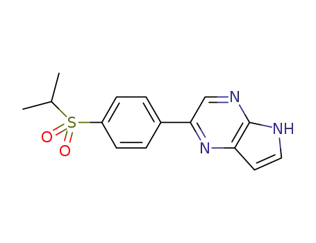 Molecular Structure of 1353571-87-5 (2-(4-(isopropylsulfonyl)phenyl)-5H-pyrrolo[2,3-b]pyrazine)