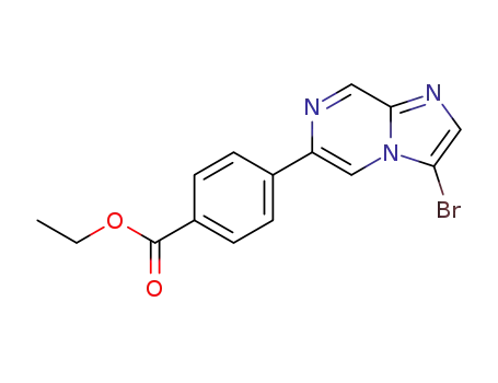 ethyl 4-(3-bromoimidazo[1,2-a]pyrazin-6-yl)benzoate