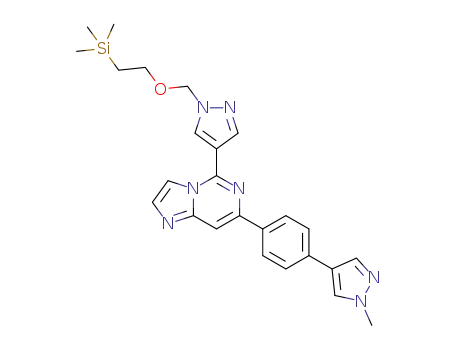 7-(4-(1-methyl-1H-pyrazol-4-yl)phenyl)-5-(1-((2-(trimethylsilyl)ethoxy)methyl)-1H-pyrazol-4-yl)imidazo[1,2-c]pyrimidine