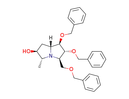 (2S,3R,5R,6R,7R,7aR)-6,7-bis(benzyloxy)-5-(benzyloxymethyl)-3-methylhexahydro-1H-pyrrolizin-2-ol