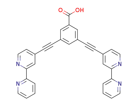 3,5-bis(2,2’-bipyridin-4-ylethynyl)benzoic acid
