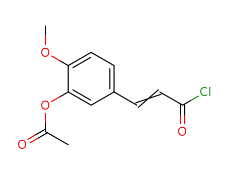 2-Propenoyl chloride, 3-[3-(acetyloxy)-4-methoxyphenyl]-
