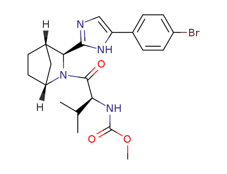 methyl ((S)-1-((1R,3S,4S)-3-(5-(4-bromophenyl)-1H-imidazol-2-yl)-2-azabicyclo[2.2.1]heptan-2-yl)-3-methyl-1-oxobutan-2-yl)carbamate