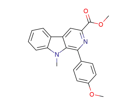 1-(4-methoxyphenyl)-9-methyl-β-carboline-3-carboxylic acid methyl ester