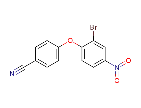 Molecular Structure of 66658-87-5 (4-(2-bromo-4-nitrophenoxy)benzonitrile)