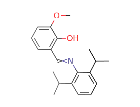 Molecular Structure of 630416-04-5 (Phenol, 2-[[[2,6-bis(1-methylethyl)phenyl]imino]methyl]-6-methoxy-)