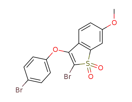 2-bromo-3-(4-bromophenoxy)-6-methoxybenzo[b]thiophene 1,1-dioxide