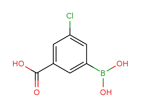 Molecular Structure of 957061-05-1 (3-Borono-5-chlorobenzoic acid)