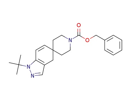 benzyl 1-tert-butyl-1,4-dihydrospiro[indazole-5,4'-piperidine]-1'-carboxylate