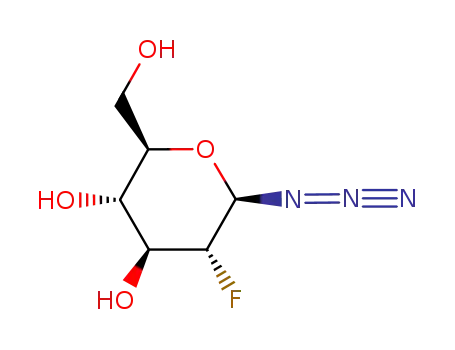 Molecular Structure of 1159265-95-8 (2-Deoxy-2-fluoro-beta-D-glucopyranosyl azide)
