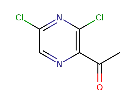 Molecular Structure of 136866-39-2 (1-(3,5-Dichloropyrazin-2-yl)ethanone)